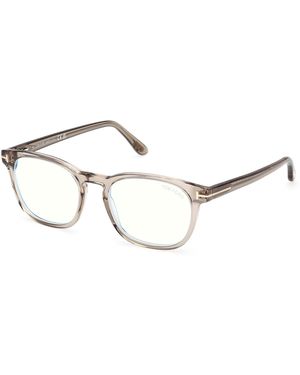 Tom Ford Ft5868-B 051 Optical Frames Acetate Squared Normal - Black