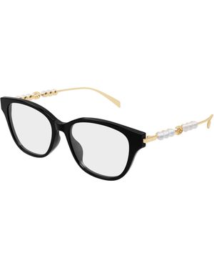 Gucci Gg1972Oa 001 Optical Frames Acetate Transparent Round - Black