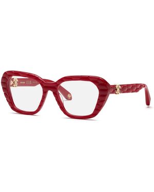 Roberto Cavalli Vrc070M 09Ez Optical Frames Acetate Geometric - Red