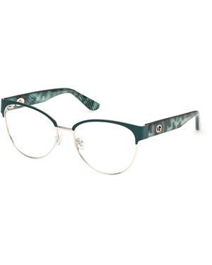 Guess Gu50382 97 Optical Frames Metal Round Normal - Black
