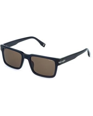 Police Splr75 Grind 2 03Lm Sunglasses Acetate Squared Normal - Black