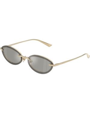 Jimmy Choo Jc4020B 30066G Sunglasses Metal Round Mirrored - Black