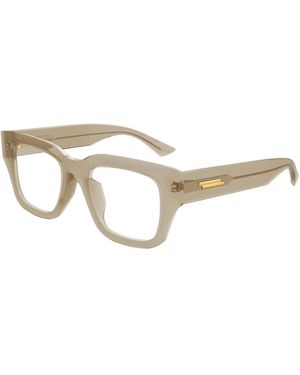 Bottega Veneta Bv1361O 008 Optical Frames Acetate Transparent Squared - Black