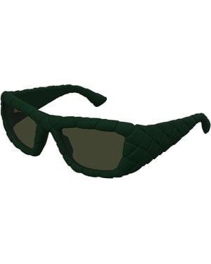 Bottega Veneta Bv1303S 008 Sunglasses Injected Round - Black