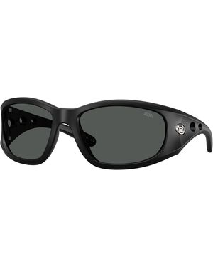 DIESEL Dl3012U 200287 Sunglasses Injected Squared Normal - Black