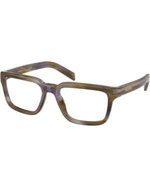 Prada Pr D04V 23G1O1 Optical Frames Acetate Transparent Pillow Normal - Black