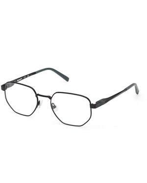 Timberland Tb50082 002 Optical Frames Metal Geometric Normal - Black