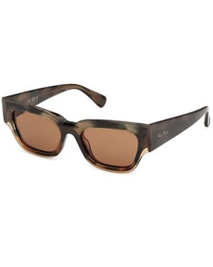 Max Mara Mm0211 55E Sunglasses Acetate Geometric Normal - Black