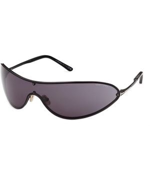 Tom Ford Ft1396 Brady-02 01A Sunglasses Metal Smoke Mask Normal - Black
