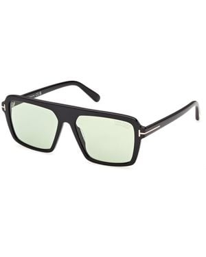 Tom Ford Ft1176 Vincent 01N Sunglasses Acetate Pilot Normal - Black