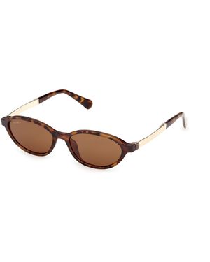 MAX&Co. Mo0158 93N Sunglasses Injected Round Normal - Black