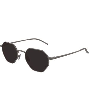 Bottega Veneta Bv1471S 001 Sunglasses Titanium Round - Black