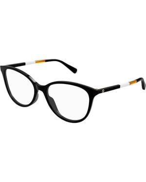 Gucci Gg1359O 007 Optical Frames Acetate Transparent Cat Eye - Black