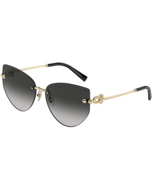 Tiffany & Co. Tf3096 60213C Sunglasses Metal Butterfly Normal Shaded - Black