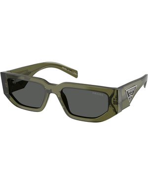 Prada Pr 09Zs 25A40L Sunglasses Acetate Squared Normal - Black
