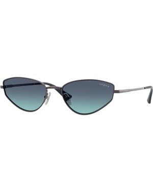 Vogue Eyewear Vo4339S 51494S Sunglasses Metal Cat Eye Normal Nuanced - Black