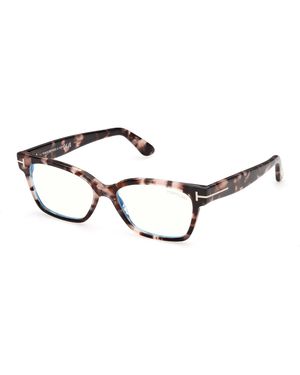 Tom Ford Ft6171-B 55 Optical Frames Acetate Squared Normal - Black
