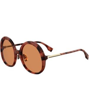 Fendi Ff 0430/S 0Uc/W7 Outlet Sunglasses Acetate Round Normal - Black