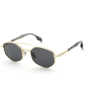 Lozza Sl2458M Aria 2 300 Sunglasses Metal Smoke Geometric Normal - Black