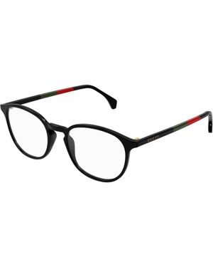 Gucci Gg0551O 021 Optical Frames Acetate Transparent Round - Black