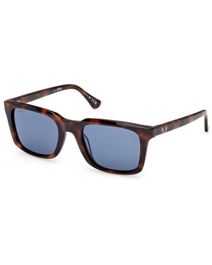 Web We0388 52V Sunglasses Acetate Squared Normal - Black