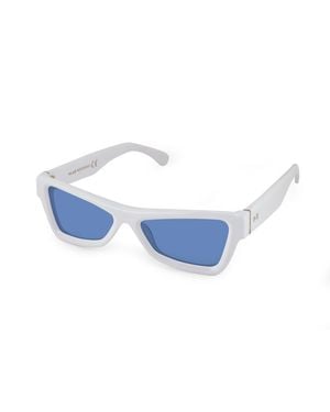 Xlab Banks Sunglasses Acetate Light Geometric Polarized - Blue