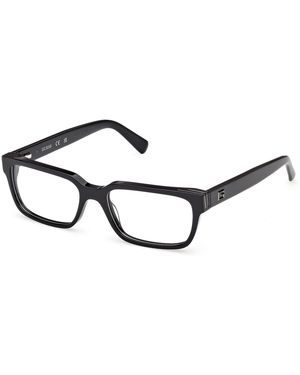 Guess Gu50329 001 Optical Frames Acetate Squared Normal - Black