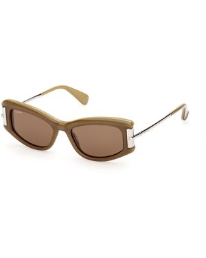 Max Mara Mm0189 95N Sunglasses Acetate Cat Eye Normal - Black
