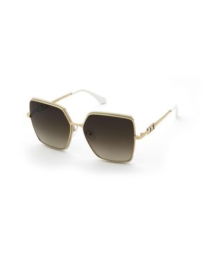 Twinset Stw149 0H32 Sunglasses Metal Squared Normal Nuanced - Black