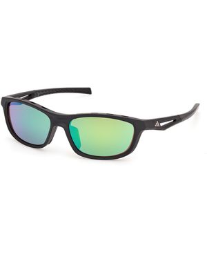 adidas Originals Sp0131 02Q Sunglasses Injected Squared Normal - Green
