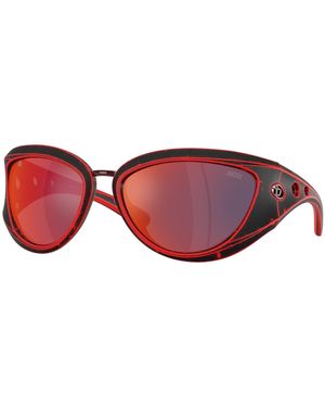 DIESEL Dl3007U 20096P Sunglasses Injected Cat Eye Mirrored