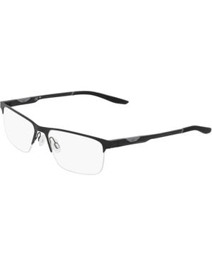Nike 8144 001 Optical Frames Metal Squared Normal - Black