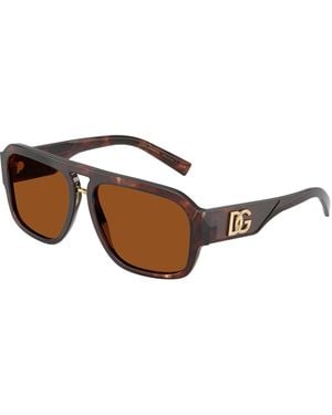 Dolce & Gabbana Dg4403 322273 Sunglasses Acetate Pilot Normal - Black