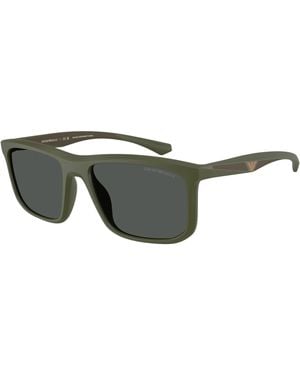 Emporio Armani Ea4234U 618487 Sunglasses Injected Squared Normal - Black