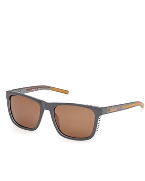 Timberland Tb00086 20H Sunglasses Injected Squared Polarized - Black