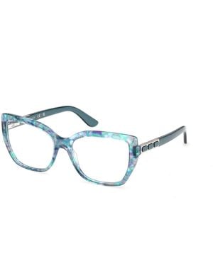 Guess Gm50055 89 Optical Frames Acetate Squared Normal - Black