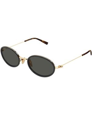 Gucci Gg1980S 001 Sunglasses Injected Round - Black