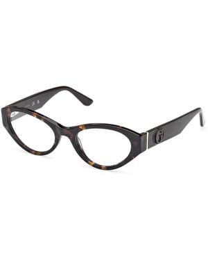 Guess Gu50305 052 Optical Frames Acetate Cat Eye Normal - Black
