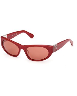 MAX&Co. Mo0151 66E Sunglasses Acetate Cat Eye Normal - Red