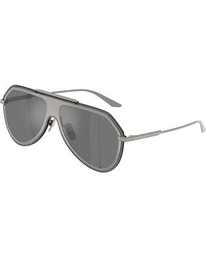 Dolce & Gabbana Dg2309 11086G Sunglasses Metal Pilot Mirrored - Black