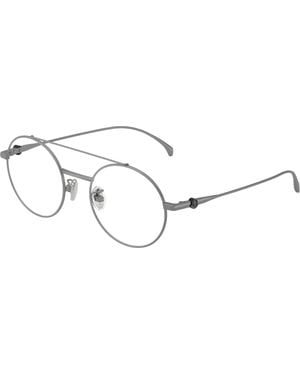 Moncler Me1019T 1016 Optical Frames Titanium Transparent Round Normal - Black