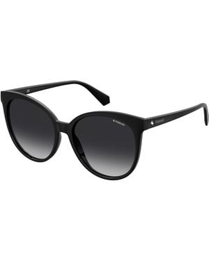 Polaroid Pld 4086/S 807/Wj Sunglasses Plastic Round Polarized Shaded - Black