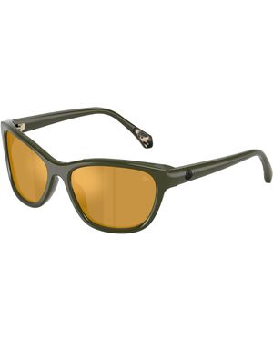 Moncler Me6031U 30525A Sunglasses Acetate Butterfly Mirror - Black