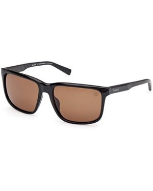 Timberland Tb00037 01H Sunglasses Injected Squared Polarized - Black