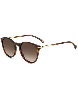 Carolina Herrera Her 0230/S Wr9/Ha Sunglasses Acetate Round Shaded - Black