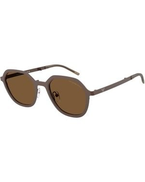 Emporio Armani Ea2176 300693 Sunglasses Metal Geometric Normal - Black
