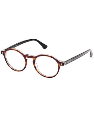 Web We5440 056 Optical Frames Acetate Round Normal - Black