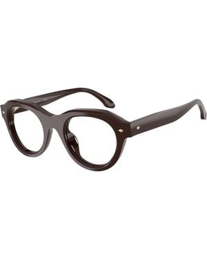 Giorgio Armani Ar8261U 64321W Sunglasses Acetate Transparent Round Normal - Black