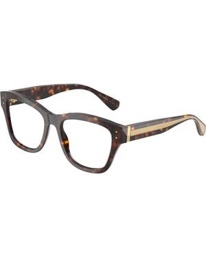 Dolce & Gabbana Dg3449 502 Optical Frames Acetate Transparent Squared Normal - Black
