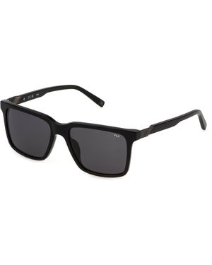 Fila Sfi891 700 Sunglasses Acetate Smoke Squared Normal - Black